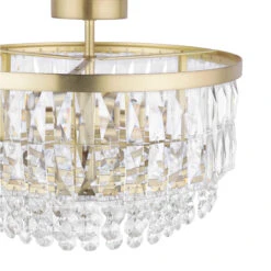 Laura Ashley Rhosill Matt Gold & Crystal 3 Light Semi Flush Ceiling Light 9 Laura Ashley Rhosill Matt Gold & Crystal 3 Light Semi Flush Ceiling Light -Housingunits 41ff2dd33b158fd7a9029c008ca66613 1