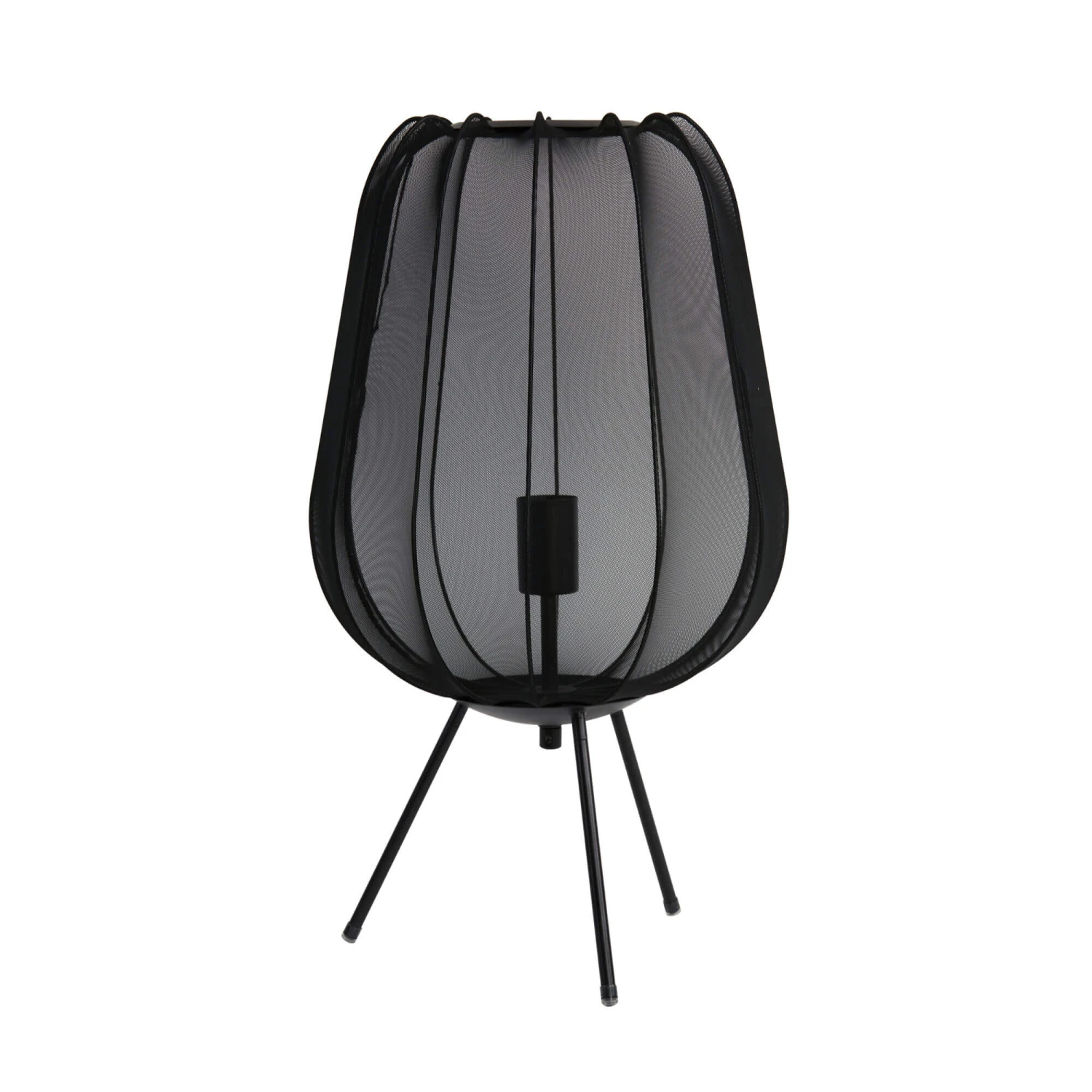 Plumeria Black Tripod Mesh Table Lamp 2 Plumeria Black Tripod Mesh Table Lamp - Image 2
