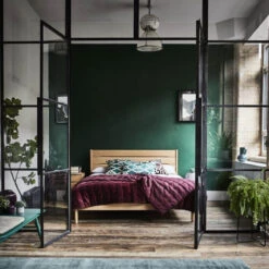 Ercol Rimini Light Oak Double Bed Frame