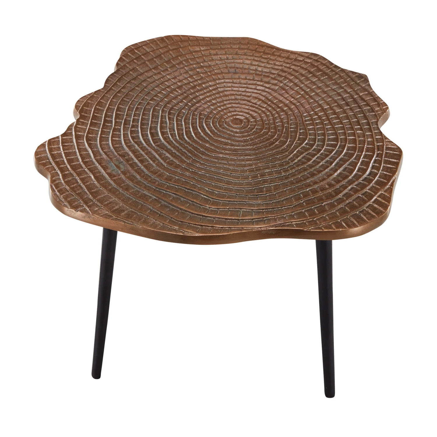 Marrakesh Casted Aluminium Brass Antique Nest Of Tables 2 Marrakesh Casted Aluminium Brass Antique Nest Of Tables - Image 2