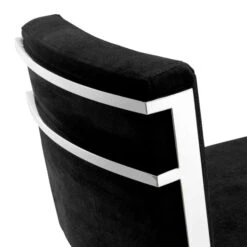 Eichholtz Scott Black Velvet Counter Stool -Housingunits 4303b77656f3231073133d5df7a9628a