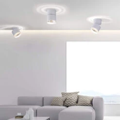 Naik White 1 Light Ceiling Spotlight