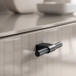 Caren High Gloss Pearl Line 214cm 3 Door Sideboard -Housingunits 43200753cdc9a2f2a3d4e15621107257