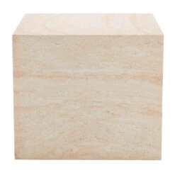 Marius Faux Travertine Side Table -Housingunits 435e3d06d583a5665e1ee4db4472f9e3