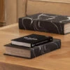 Set Of 2 Marble Effect Book Boxes