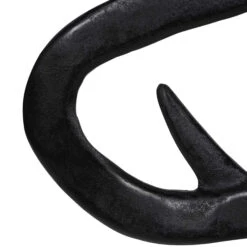 Libra Large Black Warped Aluminium Abstract Sculpture -Housingunits 4551a42dac562a9bd2278c6823343d34