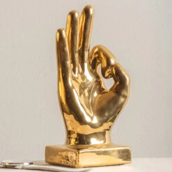 Gold Perfecto Hand Sculpture