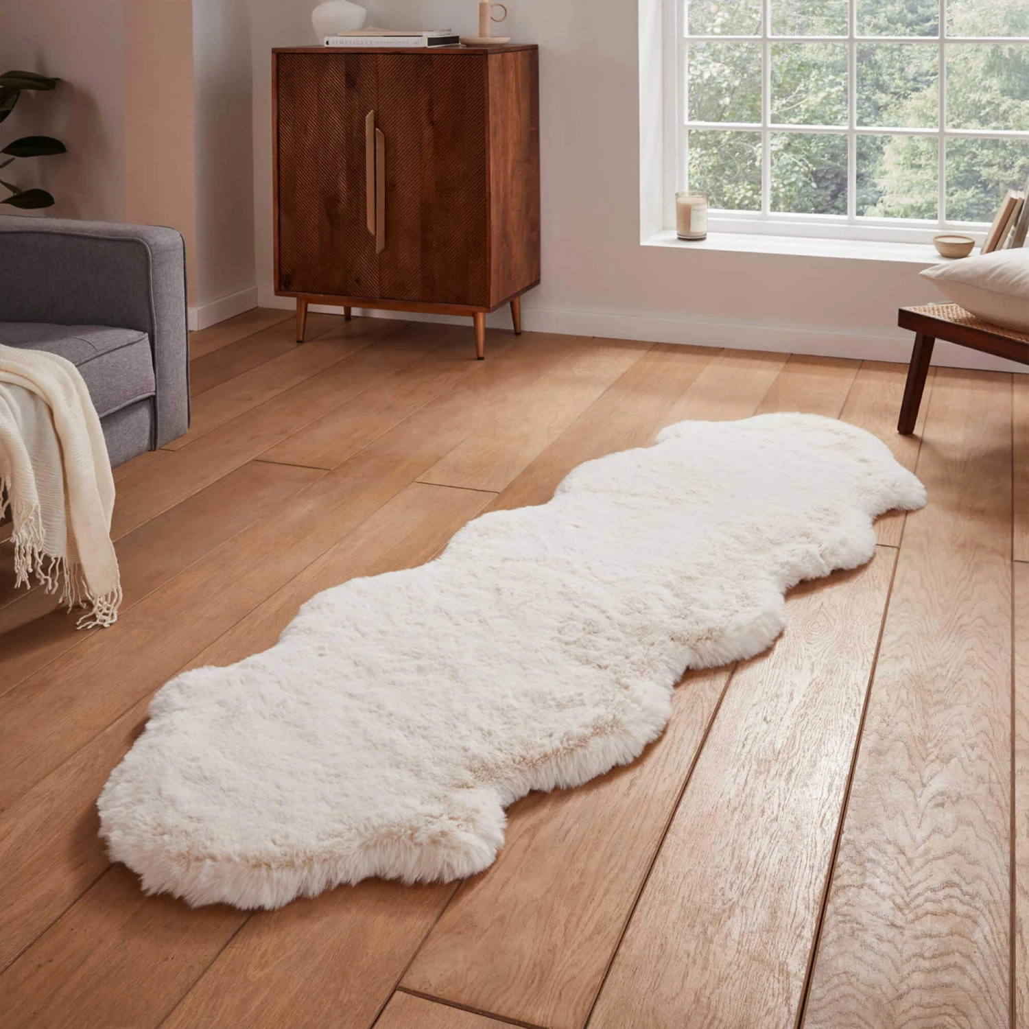 Super Teddy Ivory Double Sheepskin Rug 1 Super Teddy Ivory Double Sheepskin Rug