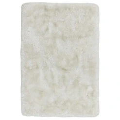 Plush Shaggy White 120cm X 170cm Rug