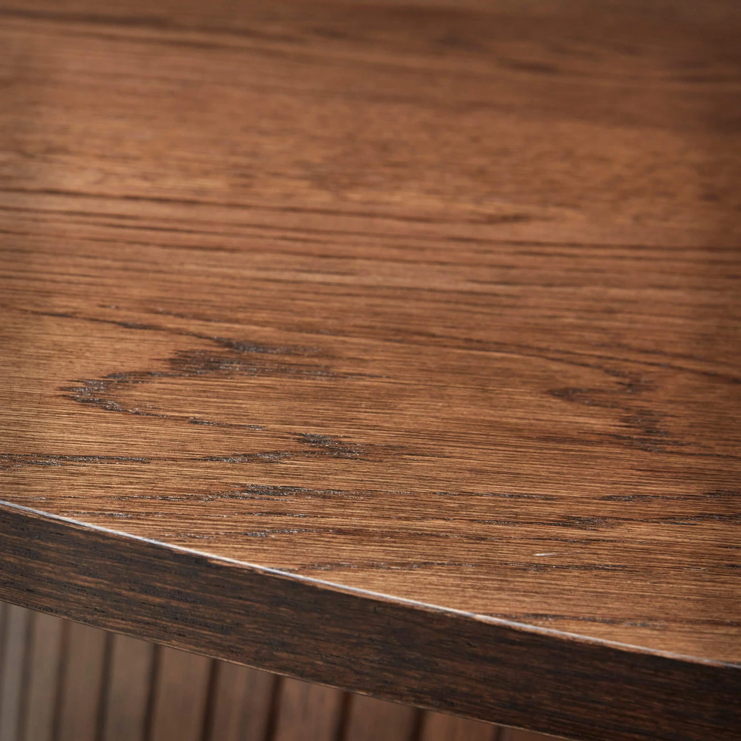 Annika Smoked Oak Slatted 120cm Round Dining Table With 4 Cabley Tumeric Dining Chairs 5 Annika Smoked Oak Slatted 120cm Round Dining Table With 4 Cabley Tumeric Dining Chairs - Image 5