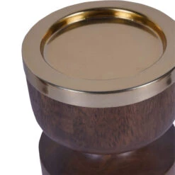 Amalfi Tall Wooden Pillar Candle Holder -Housingunits 46f8c426b7f81719aaa2c3a292a43601