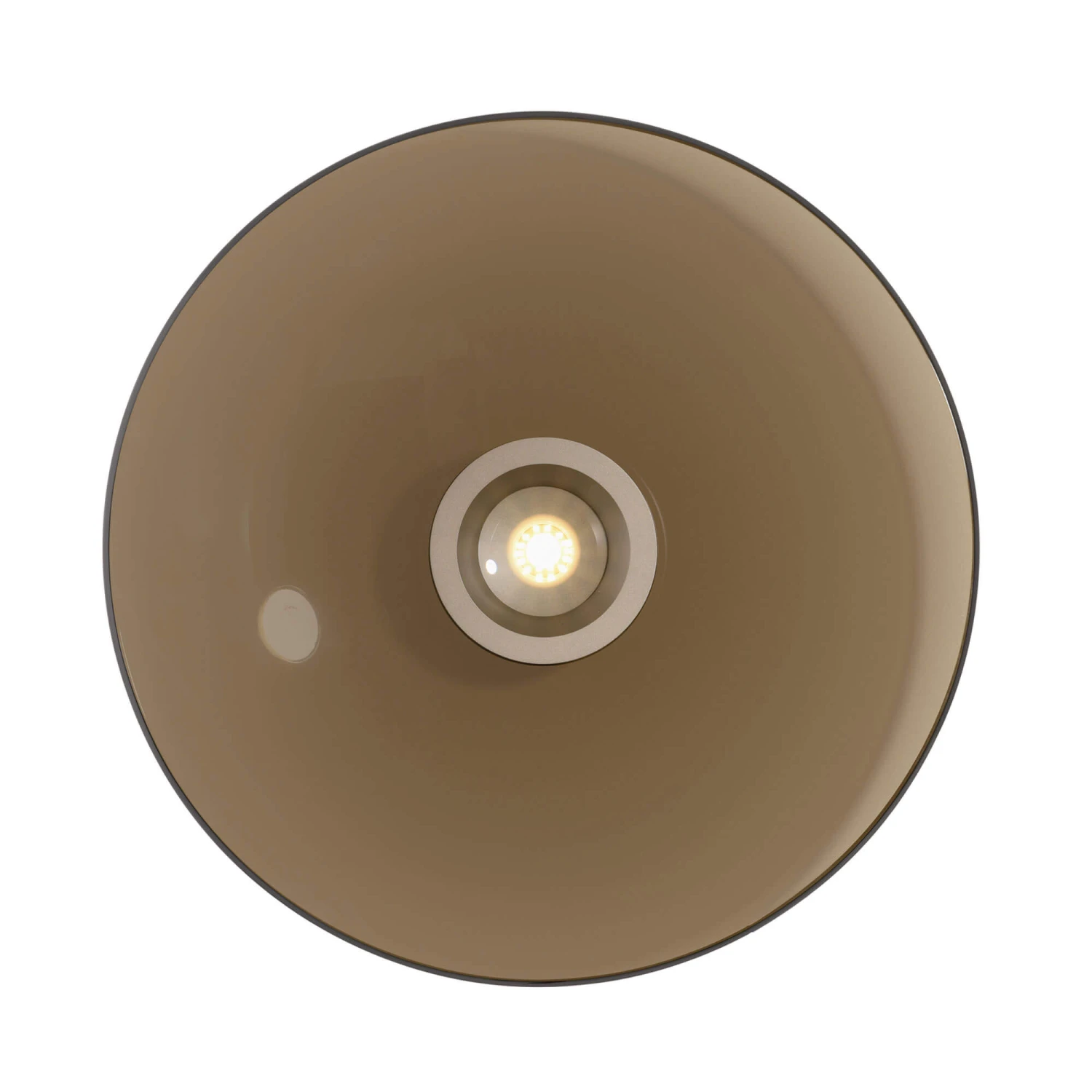 Luna Bronze & Dark Amber Glass 50cm Flush Ceiling And Wall Light 5 Luna Bronze & Dark Amber Glass 50cm Flush Ceiling And Wall Light - Image 5