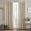 Sophie Allport Bee Oatmeal Eyelet Curtains 66" X 54"