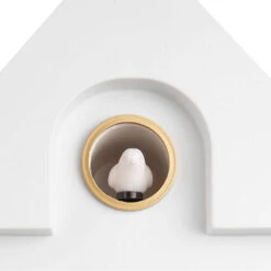 Cuckoo White Wall Clock -Housingunits 478259008914018a954f5abb5ed632e5