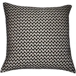 Oslo Large Black Velvet Cushion