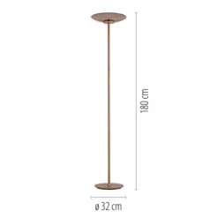 Luna Bronze & Dark Amber Glass Floor Lamp -Housingunits 48a3f5165b83cab65c80f71eb993bd1e