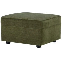 Roxy Moss Green Fabric Footstool