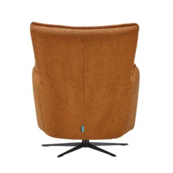 Fama Simone Dark Ochre Fabric Swivel Relax Armchair -Housingunits 48a784f2f1e613041c5a1bce9de95a1f