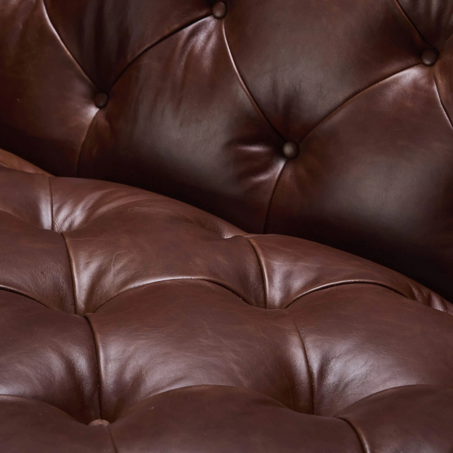 Wentworth Kodak Clove Brown Leather Snuggler Sofa 6 Wentworth Kodak Clove Brown Leather Snuggler Sofa - Image 6