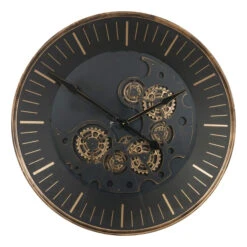 Libra Palladium Wall Clock With Moving Dials