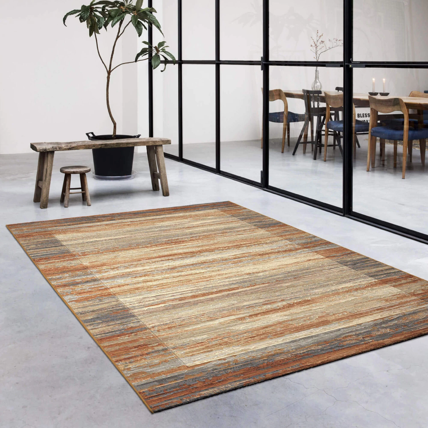 Galleria Terracotta Border 240cm X 300cm Rug 1 Galleria Terracotta Border 240cm X 300cm Rug