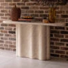 Novara Travertine Effect Console Table
