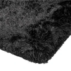 Plush Shaggy Black 70cm X 140cm Rug -Housingunits 4b33b444a14a9ecc29d50df342c5795f
