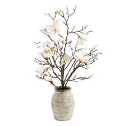 Aritificial Magnolia In Vase