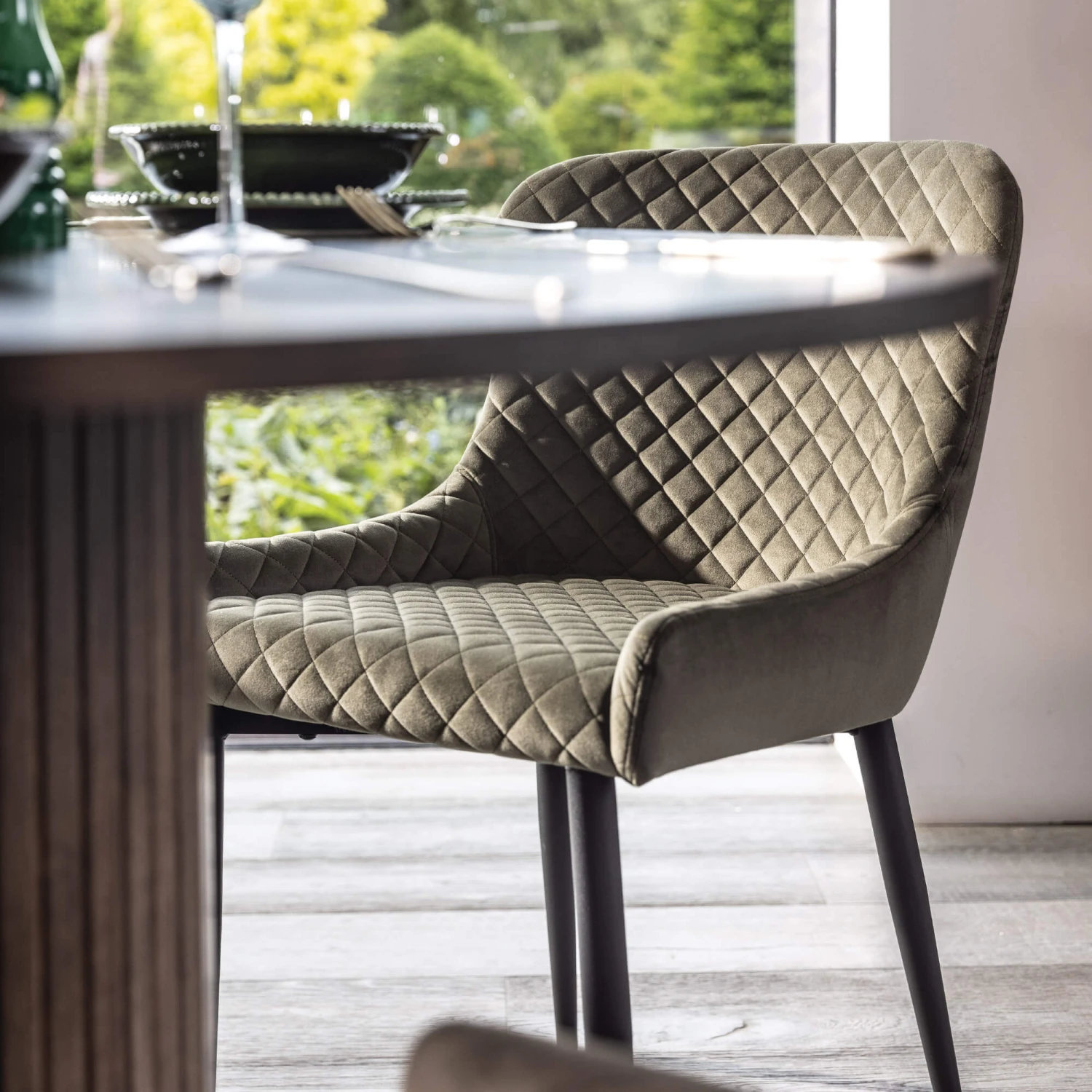 Annika 120cm Dining Table And 4 Toby Olive Dining Chairs 4 Annika 120cm Dining Table And 4 Toby Olive Dining Chairs - Image 4