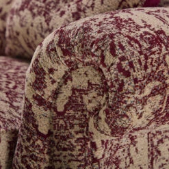 Parker Knoll Oakham Claret Red Fabric Large 2 Seater Sofa -Housingunits 4b9c27c779fa83e806e39f013898f5ae