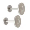 Matt Nickel Metal Disc Curtain Holdback Pair