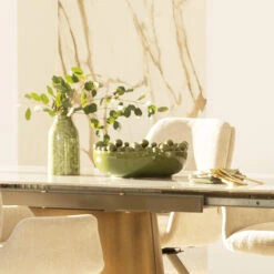 Green Bobble Edged Decorative Bowl