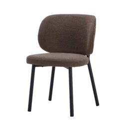 Aarhus Extending Oak Dining Table With 6 Sofia Brown Boucle Dining Chairs -Housingunits 4cd0ce143976757d5ef1f656f7723fd4