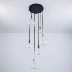 Aura Gold 6 Light Pendant Light Collection -Housingunits 4d2e550600702a328dd771ecd7778f13 1