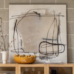 Abstract Black Ink Canvas Painting -Housingunits 4e58d2c4553e1b365a2a147f0c0e4acc