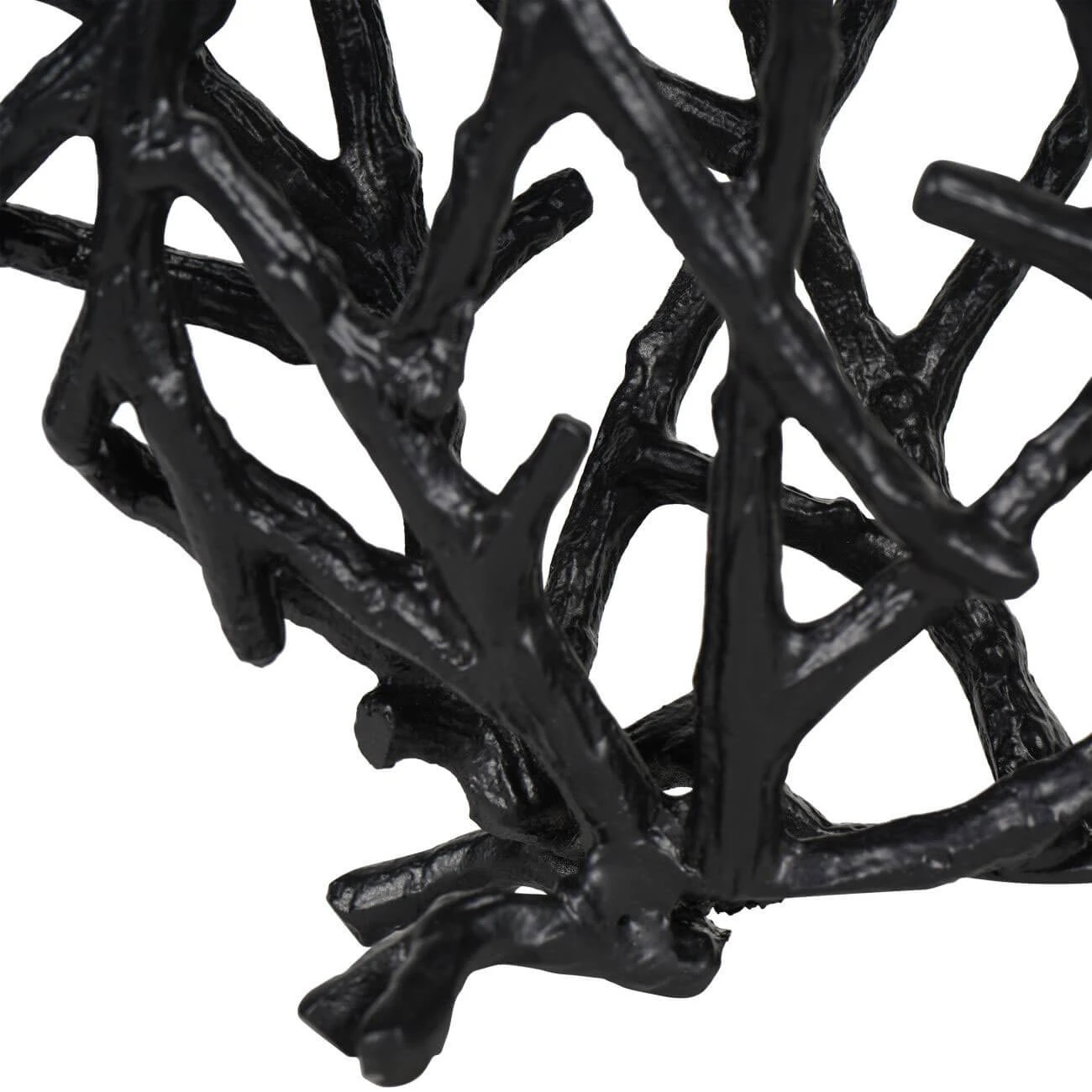 Twig Black Sculpture Disc Vase 4 Twig Black Sculpture Disc Vase - Image 4