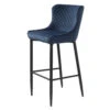 Toby Blue Velvet Counter Bar Stool