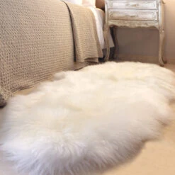 Sheepskin Natural Quad Rug