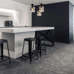 Chelsea Satin Black Triple Pendant Light