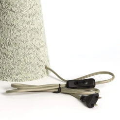 Slater Boucle Mint Green 58cm Table Lamp -Housingunits 5091d9df61027859be2146a054995036