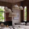 Black Bamboo 40cm Pendant Light