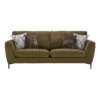 Isabella Olive Green Fabric Grand Sofa