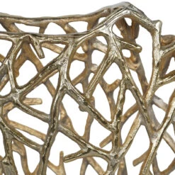 Twig Gold Sculpture Disc Vase -Housingunits 52ba4c21b1d3c82a2c6f8db0258a69ae