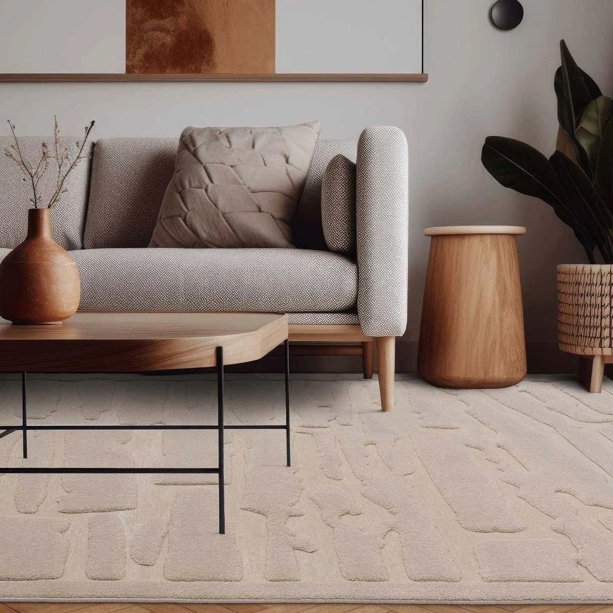 Valley Ivory Path 120x170cm Rug 4 Valley Ivory Path 120x170cm Rug - Image 4