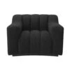 Eichholtz Kelly Armchair In Black Boucle Fabric