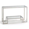 Roma Clear Glass Console Table