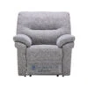 G Plan Seattle Light Grey Fabric Power Recliner Chair