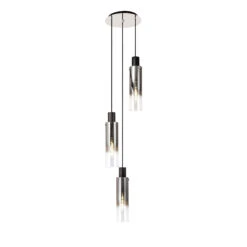 Chelsea Slim Black And Smoke Fade Glass 3 Light Pendant 5 Chelsea Slim Black And Smoke Fade Glass 3 Light Pendant -Housingunits 53efb9dbc2c6ec0918377b43981dfb34