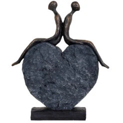 Libra Couples Love Heart Sculpture