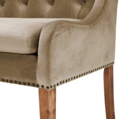 Jacob 200cm Taupe Velvet Button Back Bench -Housingunits 54889915f697b1db48fd13c67603e54c